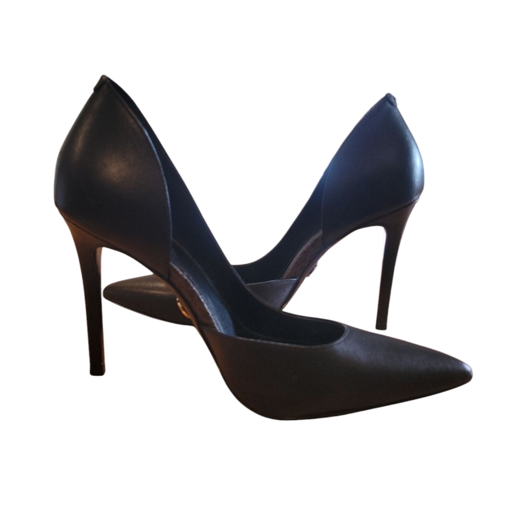 Michael Kots Dorsey Keke Black Stiletto Heels - Picture 2 of 12